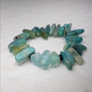 Handmade boho beaded stretchy bracelet